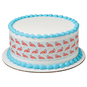 A Birthday Place - Cake Toppers - Flamingo Edible Cake Topper Image Strips