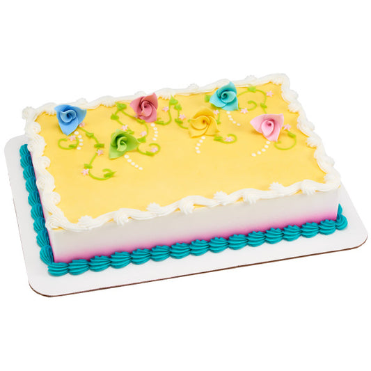 Pastel Origami Flowers Sweet Décor™ Edible Decorations