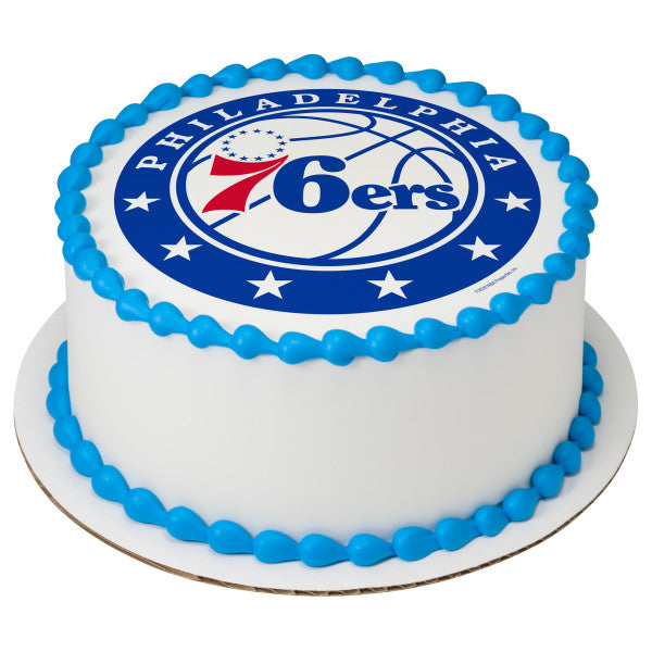NBA Philadelphia 76ers Edible Cake Topper Image