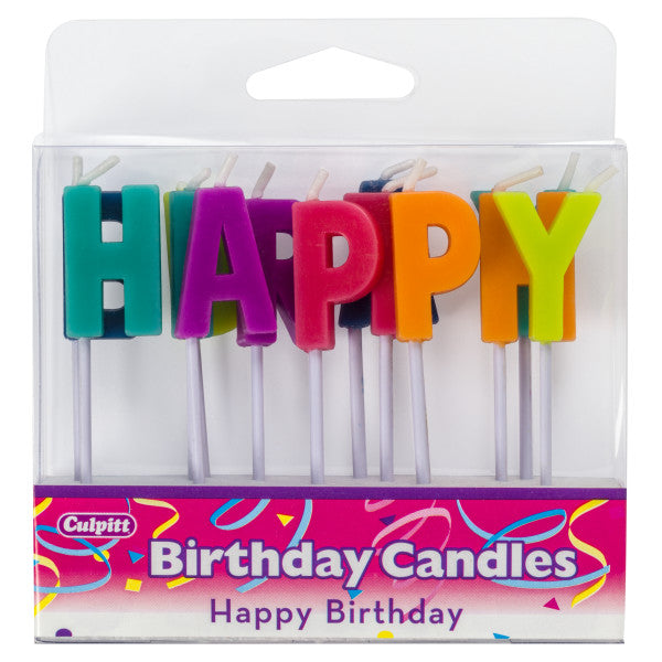 Happy Birthday Letters Specialty Candles
