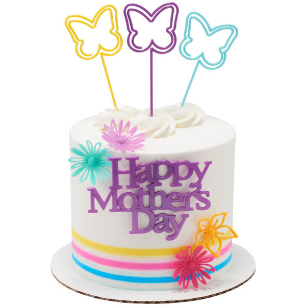 Pincho de mariposa Postres Bebidas Craft Pick Topper