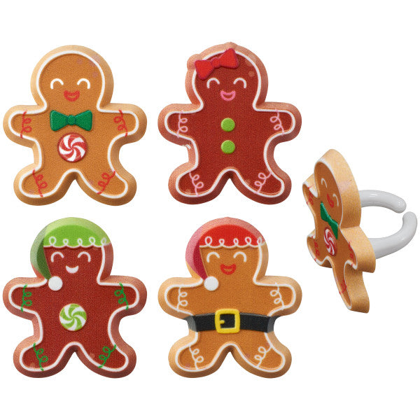 Gingerbread Friends Cupcake Rings