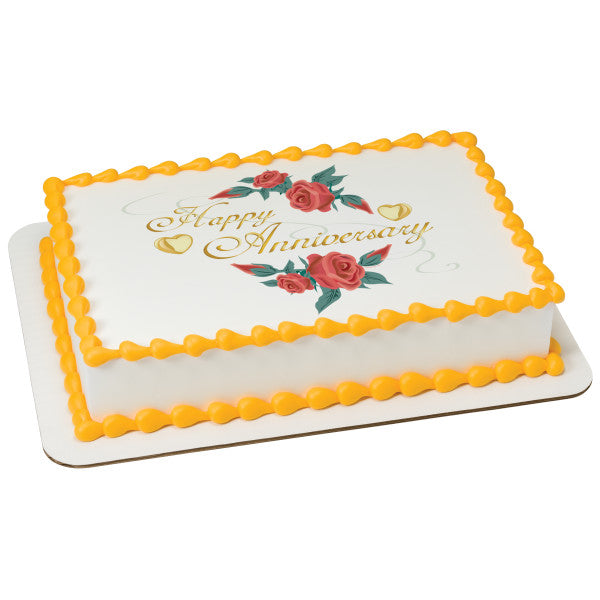 Edible Image Sheet Cake - Great for Birthdays, Anniversary