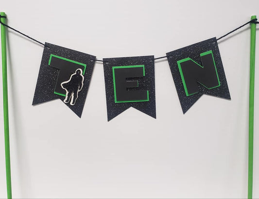 The Mandalorian Baby Yoda Cake Banner AMID116