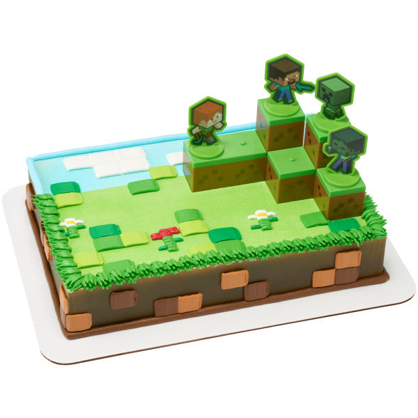 MINECRAFT Mobs Beware! DecoSet® and Edible Cake Topper Image