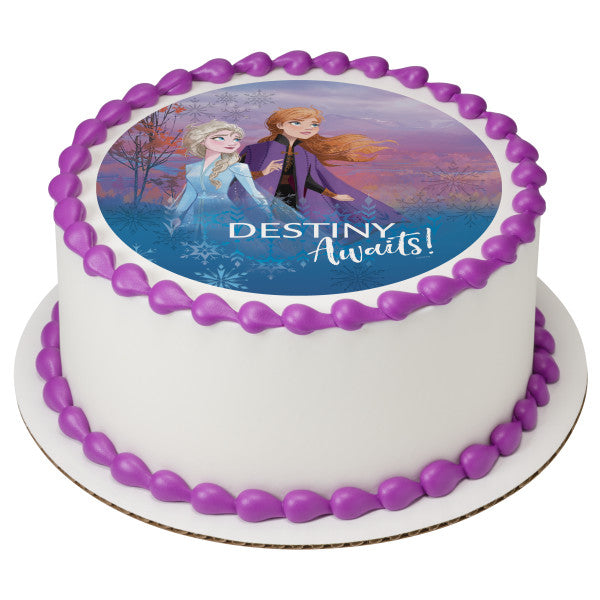 Disney Frozen II Destiny Awaits Edible Cake Topper Image