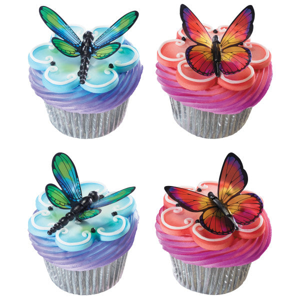 A Birthday Place - Cake Toppers - Dragonfly and Butterfly DecoPics®