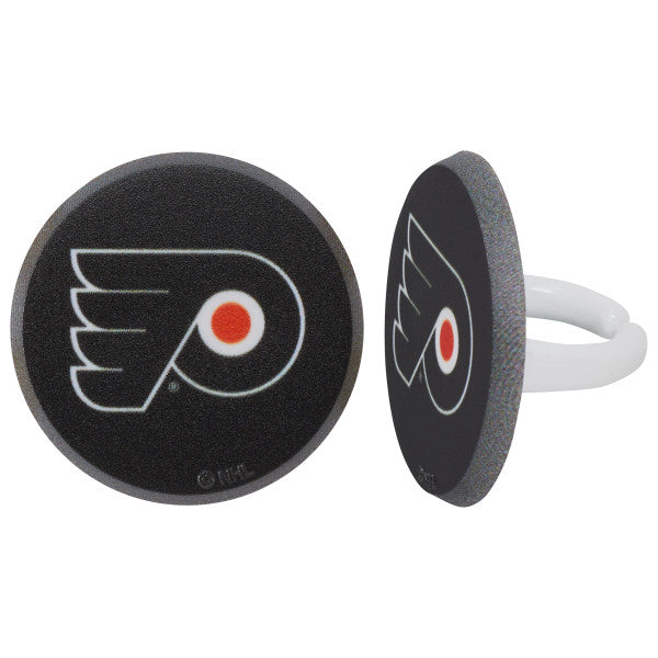 NHL® Puck Team Logo Cupcake Rings