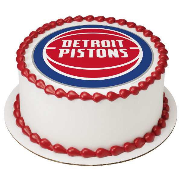 NBA Detroit Pistons Edible Cake Topper Image