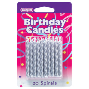 A Birthday Place - Cake Toppers - Spiral Candles - 2 ½" Candles