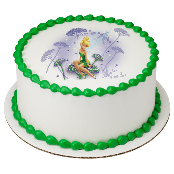 Tinker Bell I Believe in Fairies Edible Cake Topper Image