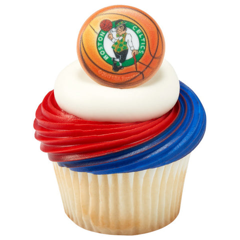 NBA Boston Celtics Team Basketball Cupcake Rings