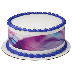 Abstract Watercolor Edible Cake Topper Image Strips
