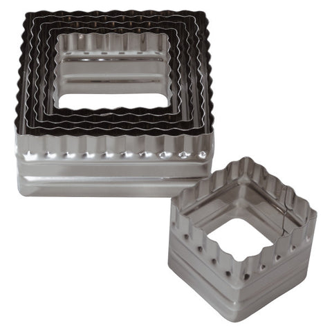 Double-Sided Square, 6 Piece Set Cutters/Molds