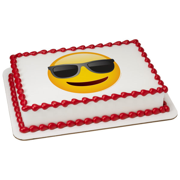 emoji® Sunglasses Edible Cake Topper Image
