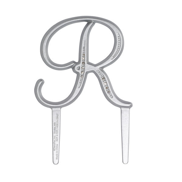 A Birthday Place - Cake Toppers - 2.5" R Diamond Letter Monogram