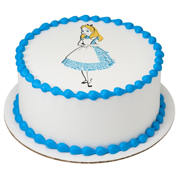 Alice in Wonderland Edible Cake Topper Image – A Birthday Place