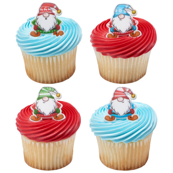 Holiday Gnomes Cupcake Rings