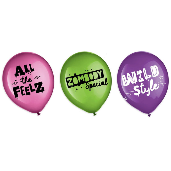Disney Zombies 3 Latex Balloons, 6ct