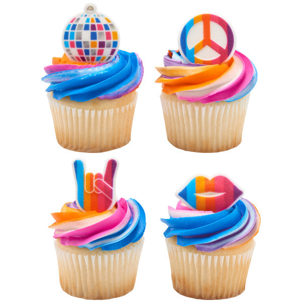 Surtido de discotecas brillantes Decoraciones Dec-Ons®