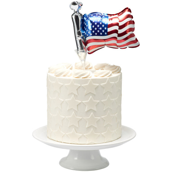 Inflatable American Flag Anagram® Cake Pic