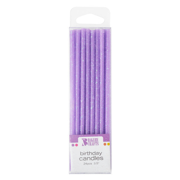Purple Slim Glitter Specialty Candles