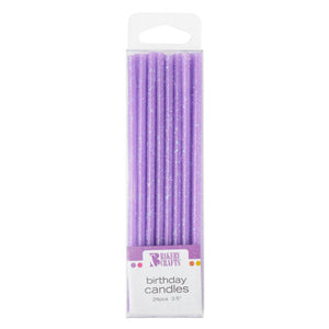Purple Slim Glitter Specialty Candles
