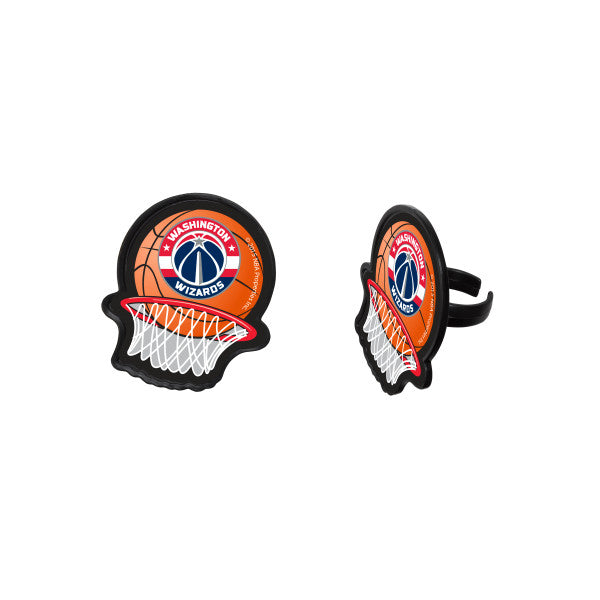 NBA Team Net Cupcake Rings - Washington Wizards (12 pieces)