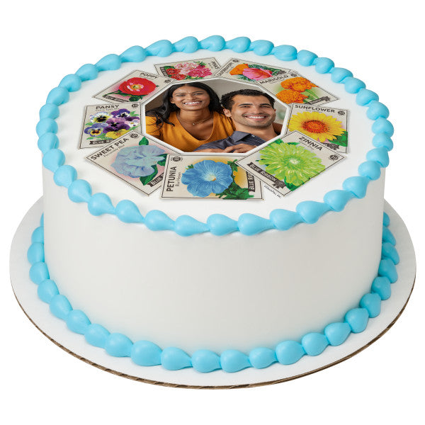 Marco de imagen de decoración para tarta bastante comestible