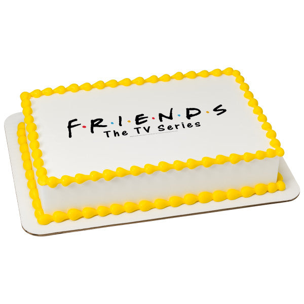 Friends Logo Edible Cake Topper Image