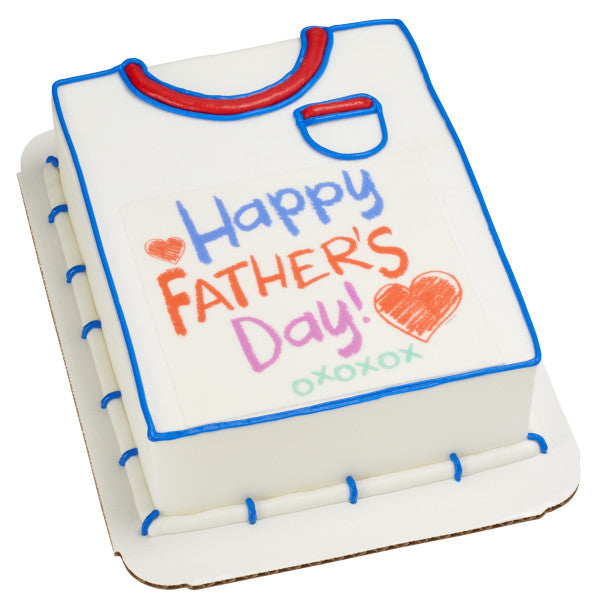Happy Father's Day Crayon Edible Cake Topper Image