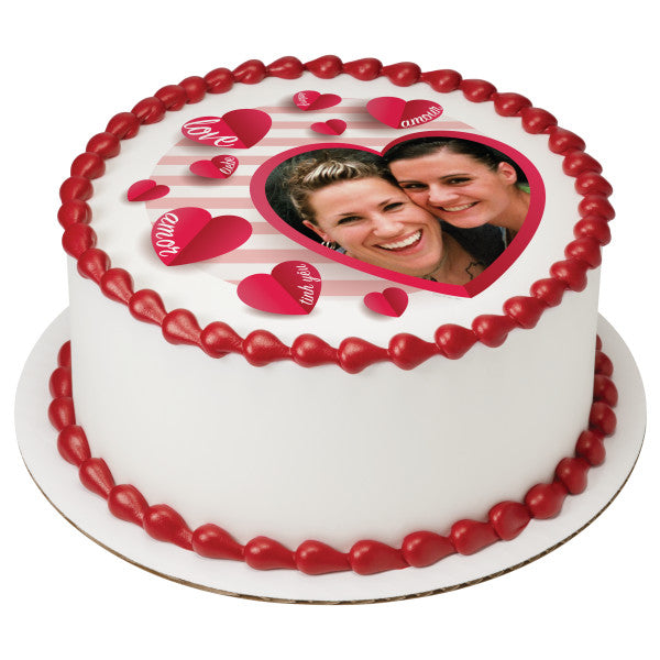 Love Languages Edible Cake Topper Image Frame