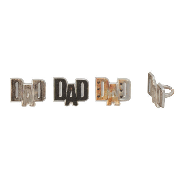 Metals Dad Cupcake Rings