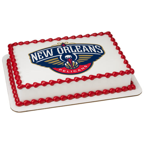 NBA New Orleans Pelicans Edible Cake Topper Image