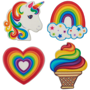 Rainbow Collection Sweet Décor™ Printed Edible Decorations
