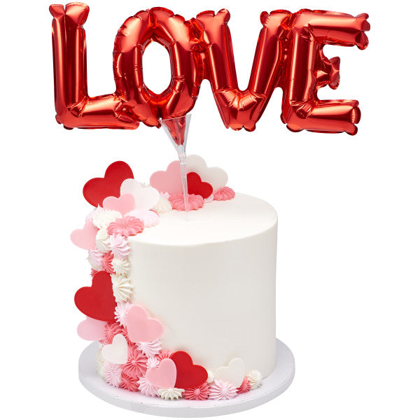 Inflatable Red LOVE Anagram® Cake Pic