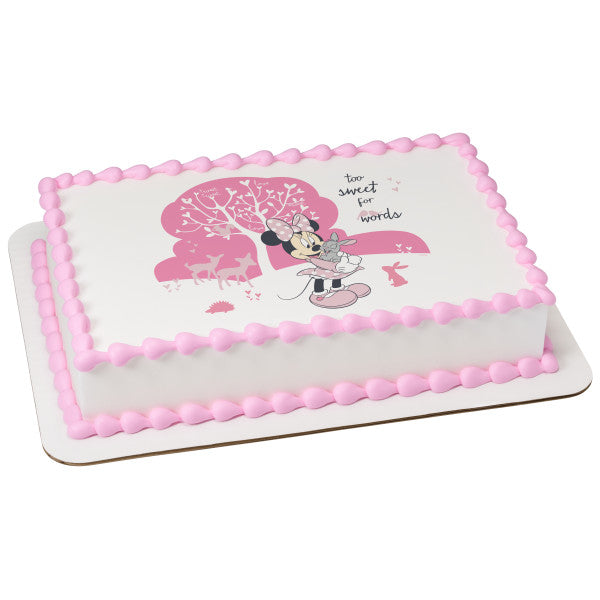 A Birthday Place - Cake Toppers - Minnie Too Sweet Edible Cake Topper Image