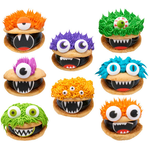 faces of monsters Monster Face Assortment Dec-Ons® Decorations – A Birthday Place