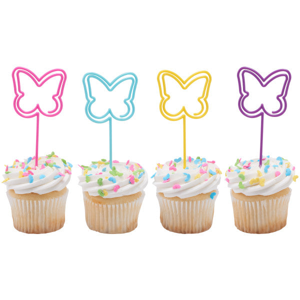 Pincho de mariposa Postres Bebidas Craft Pick Topper