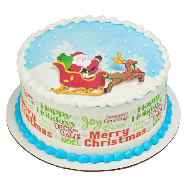 Santa and Reindeer Layon