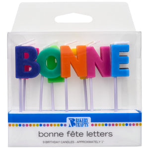 Bonne Fête Letters Specialty Candles