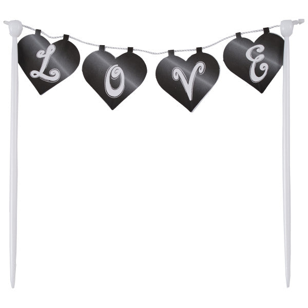 Chalkboard Love Banner Layon