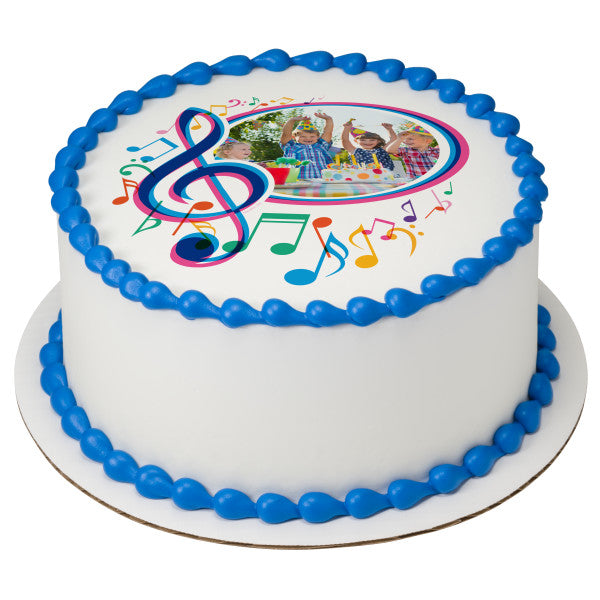Music Edible Cake Topper Image Frame