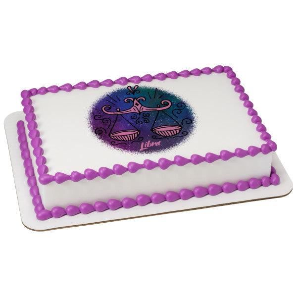 Libra Edible Cake Topper Image
