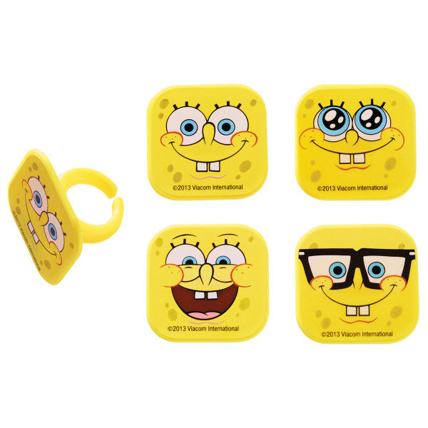 SpongeBob SquarePants™ Mood Faces Cupcake Rings