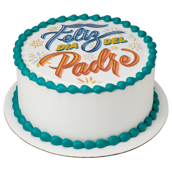 Dia del Padre Edible Cake Topper Image
