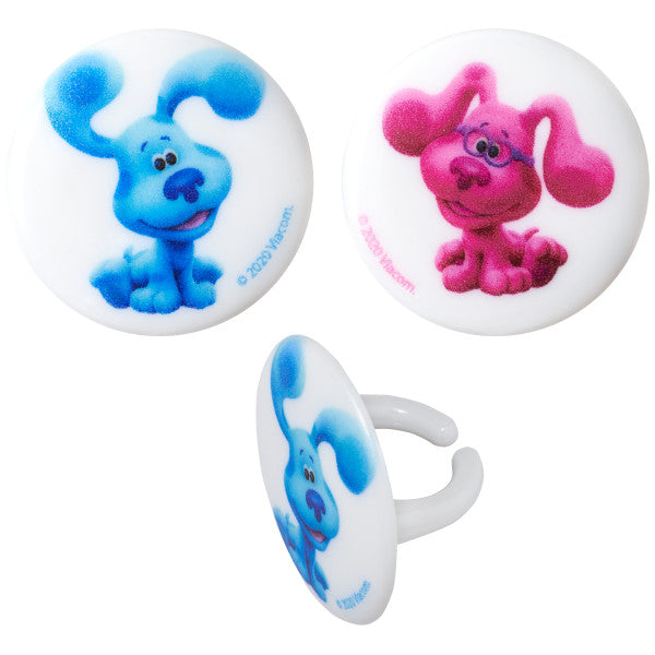 Blue's Clues & You! Blue and Magenta Cupcake Rings
