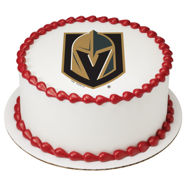 NHL® Vegas Golden Knights Team Edible Cake Topper Image