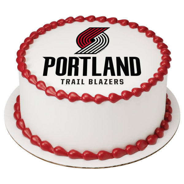 NBA Portland Trail Blazers Edible Cake Topper Image