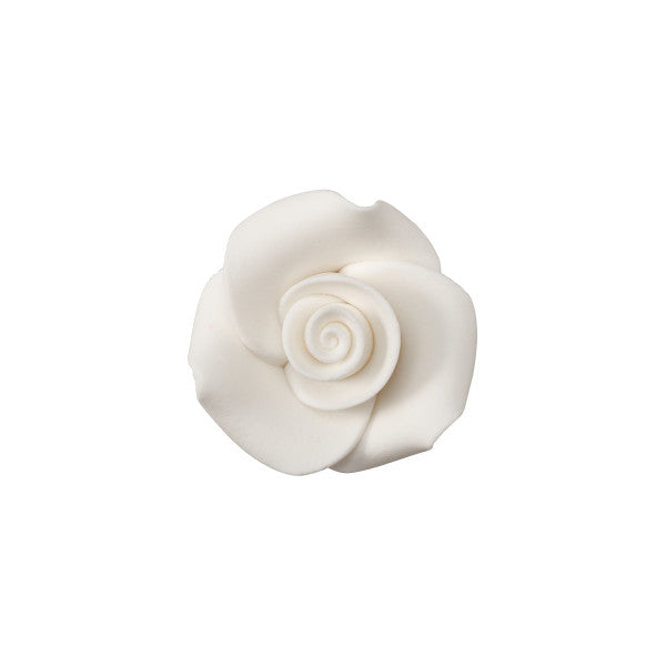 White  1" Rose SugarSoft® Premium Edible Decorations
